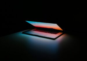 Laptop on a desk being checked to find out why the computer is so slow